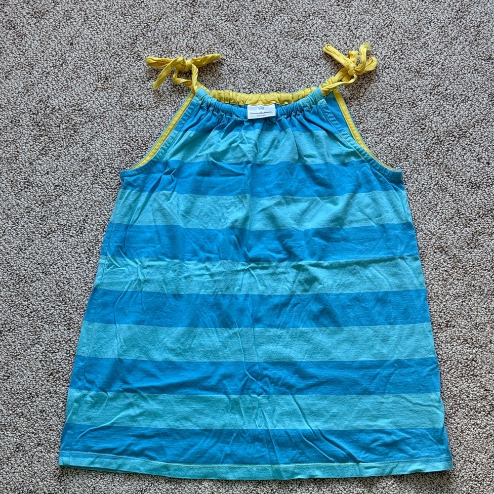 Hanna Andersson Blue and Yellow Striped Camisole